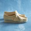 Damen-Wallabee aus hellgelbem Leder Damen-Wallabee aus hellgelbem Leder