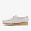 Damen-Wallabee aus weißem genarbtem Leder Damen-Wallabee aus weißem genarbtem Leder
