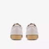 Damen-Wallabee aus weißem genarbtem Leder Damen-Wallabee aus weißem genarbtem Leder