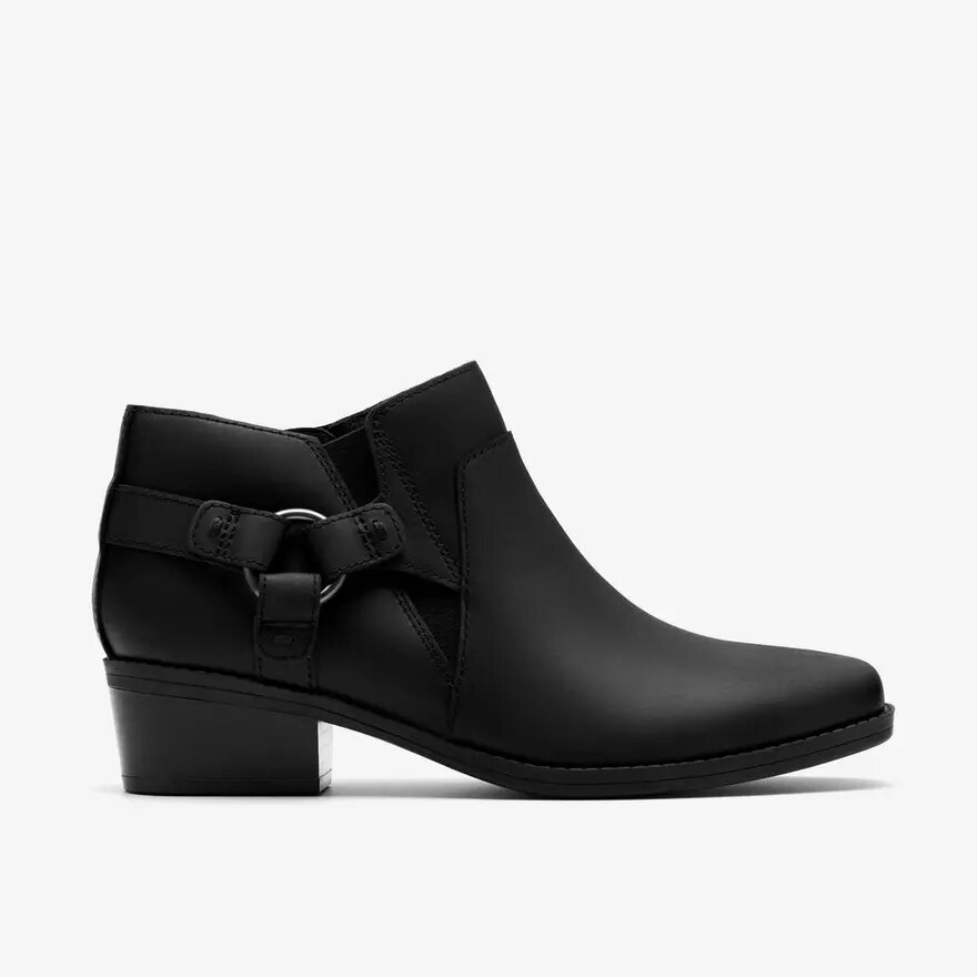 Danyelle Gema Stiefeletten für Damen aus schwarzem, geöltem Leder Danyelle Gema Stiefeletten für Damen aus schwarzem, geöltem Leder