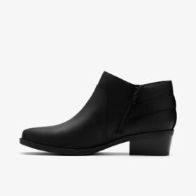 Danyelle Gema Stiefeletten für Damen aus schwarzem, geöltem Leder