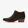 Danyelle Gema Stiefeletten für Damen aus taupefarbenem, geöltem Leder Danyelle Gema Stiefeletten für Damen aus taupefarbenem, geöltem Leder