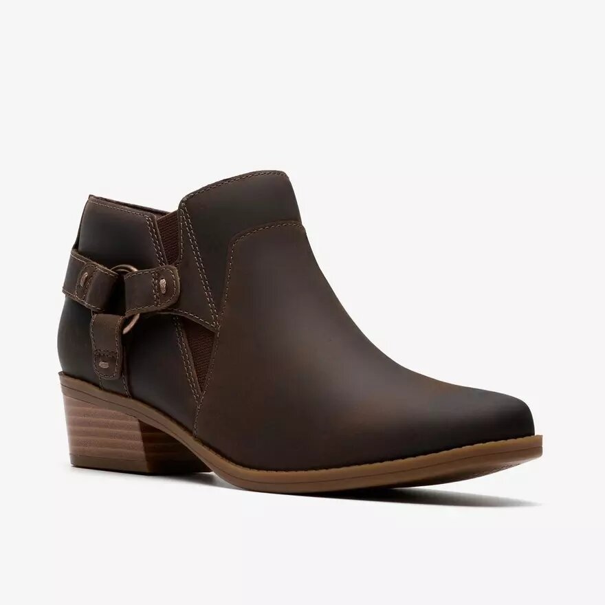 Danyelle Gema Stiefeletten für Damen aus taupefarbenem, geöltem Leder Danyelle Gema Stiefeletten für Damen aus taupefarbenem, geöltem Leder