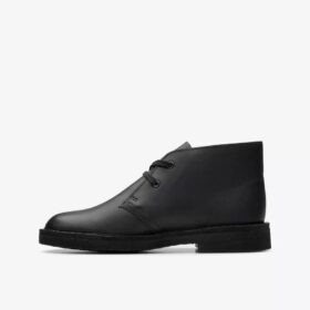Desert Boots für Jungen – Ältere Modelle aus schwarzem Leder – Für uns