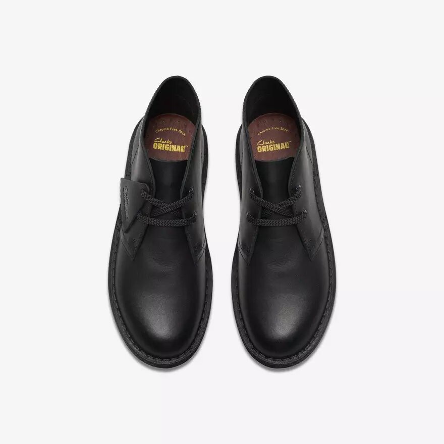 Desert Boots für Jungen – Ältere Modelle aus schwarzem Leder – Für uns Desert Boots für Jungen – Ältere Modelle aus schwarzem Leder – Für uns