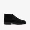Desert Boots für Jungen, ältere Modelle, schwarze Wildleder-Stiefeletten, US-Größen Desert Boots für Jungen, ältere Modelle, schwarze Wildleder-Stiefeletten, US-Größen