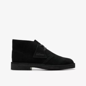 Desert Boots für Jungen, ältere Modelle, schwarze Wildleder-Stiefeletten, US-Größen