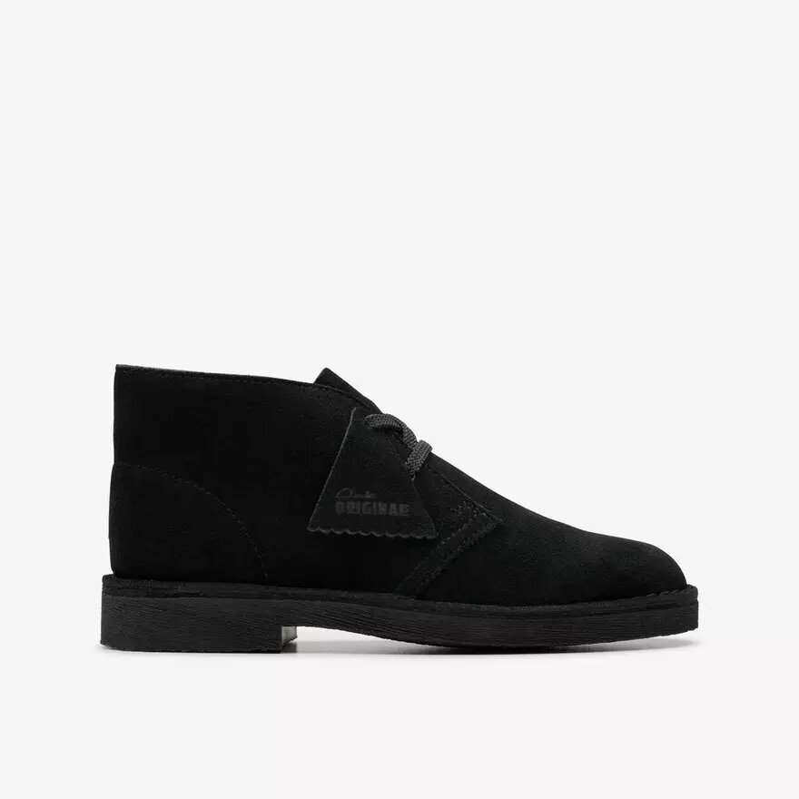 Desert Boots für Jungen, ältere Modelle, schwarze Wildleder-Stiefeletten, US-Größen Desert Boots für Jungen, ältere Modelle, schwarze Wildleder-Stiefeletten, US-Größen