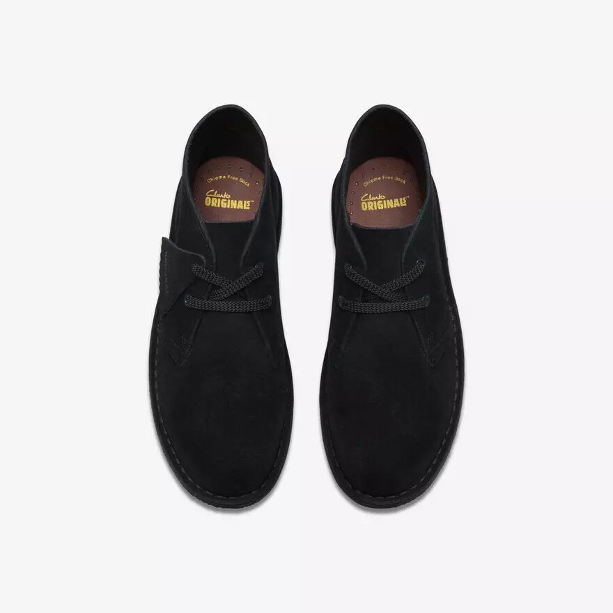 Desert Boots für Jungen, ältere Modelle, schwarze Wildleder-Stiefeletten, US-Größen Desert Boots für Jungen, ältere Modelle, schwarze Wildleder-Stiefeletten, US-Größen