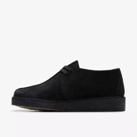 Desert Trek-Schuhe für Frauen aus schwarzem Wildleder