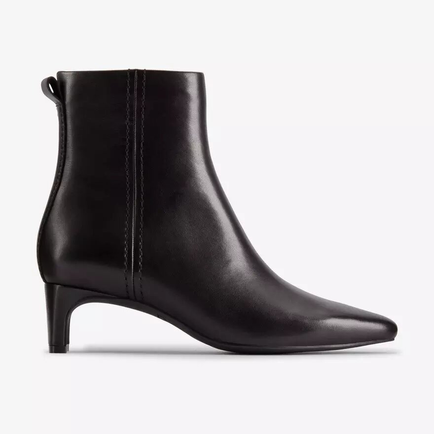 Edina Up Damen-Stiefeletten aus schwarzem Leder Edina Up Damen-Stiefeletten aus schwarzem Leder