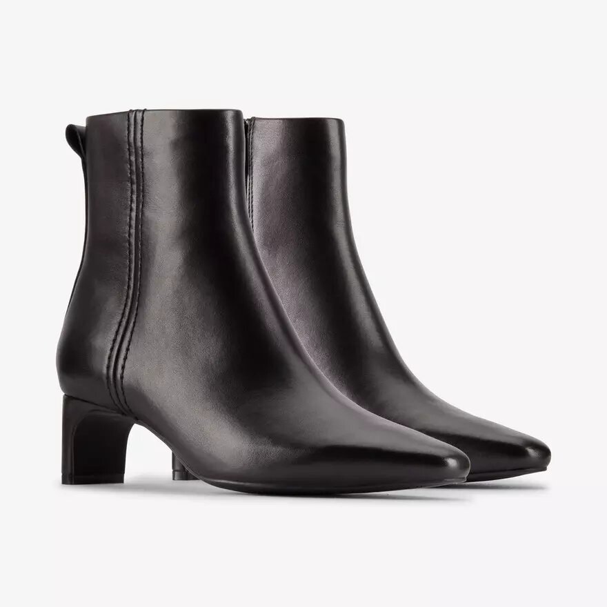 Edina Up Damen-Stiefeletten aus schwarzem Leder Edina Up Damen-Stiefeletten aus schwarzem Leder