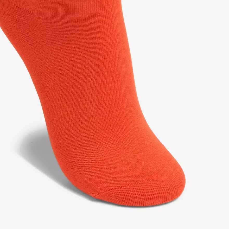 Einfarbige Damen-Crew-Socken in Orange Einfarbige Damen-Crew-Socken in Orange