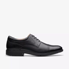 Eldredge Cap Herren-Oxford Schuhe aus schwarzem Leder | clarks