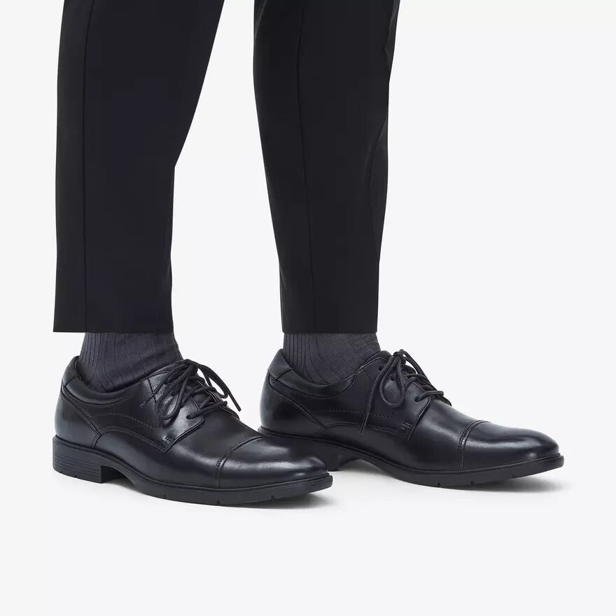 Eldredge Cap Herren-Oxford Schuhe aus schwarzem Leder | clarks Eldredge Cap Herren-Oxford Schuhe aus schwarzem Leder | clarks