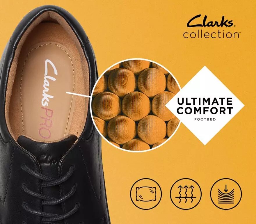 Eldredge Cap Herren-Oxford Schuhe aus schwarzem Leder | clarks Eldredge Cap Herren-Oxford Schuhe aus schwarzem Leder | clarks