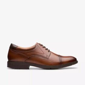 Eldredge Cap Oxford Schuhe für Herren aus dunkelbraunem Leder | Clark’s