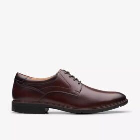 Eldredge Oxford Schuhe für Herren aus glattem, dunkelbraunem Leder | clarks