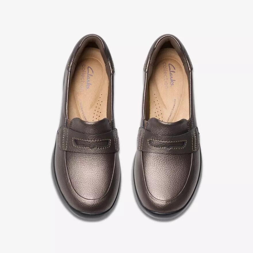 Ellowyn Penny Slip-Ons für Damen in Bronze-Metallic Ellowyn Penny Slip-Ons für Damen in Bronze-Metallic