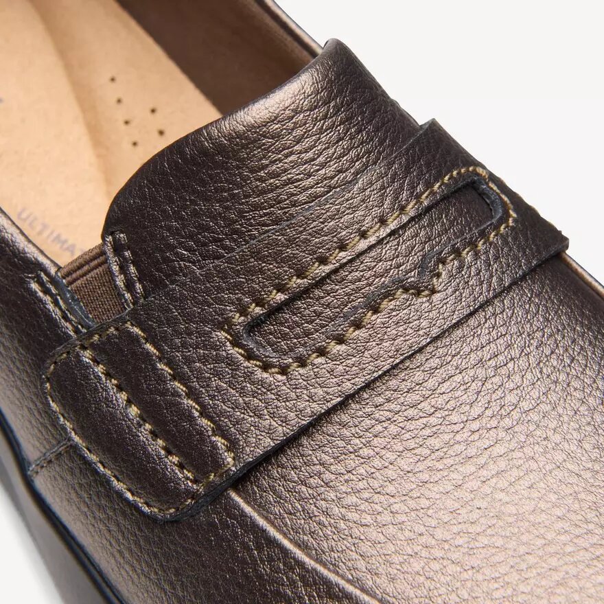 Ellowyn Penny Slip-Ons für Damen in Bronze-Metallic Ellowyn Penny Slip-Ons für Damen in Bronze-Metallic