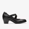 Emily 2 Mabel Spangenschuhe aus schwarzem Leder für Damen Emily 2 Mabel Spangenschuhe aus schwarzem Leder für Damen
