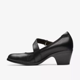 Emily 2 Mabel Spangenschuhe aus schwarzem Leder für Damen