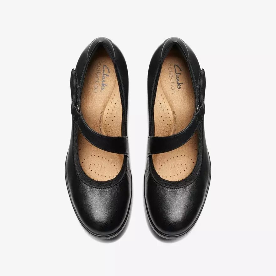 Emily 2 Mabel Spangenschuhe aus schwarzem Leder für Damen Emily 2 Mabel Spangenschuhe aus schwarzem Leder für Damen