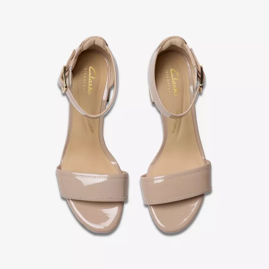 Ezoria Mae Sandalen mit Absatz aus Lackleder für Damen Ezoria Mae Sandalen mit Absatz aus Lackleder für Damen