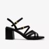 Ezoria-Riemchensandalen für Damen aus schwarzem Leder Ezoria-Riemchensandalen für Damen aus schwarzem Leder