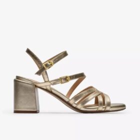 Ezoria Strap Soft Gold Riemchensandalen für Damen