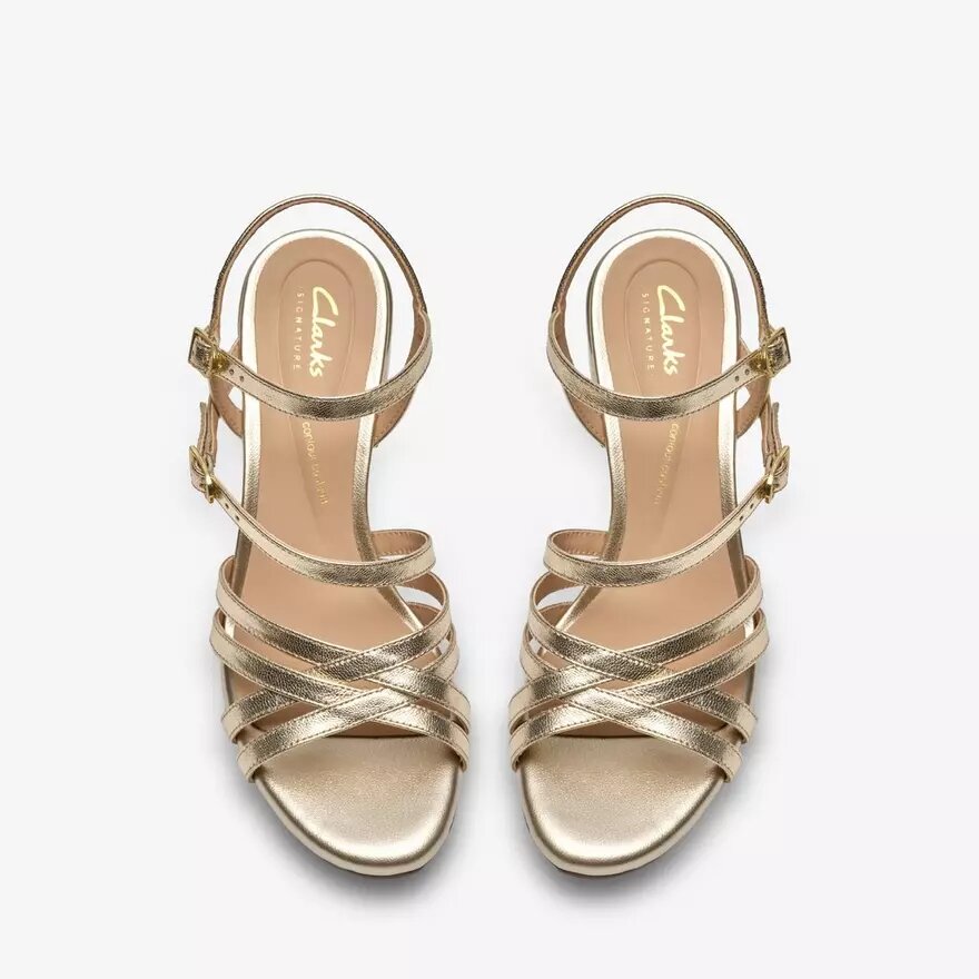 Ezoria Strap Soft Gold Riemchensandalen für Damen Ezoria Strap Soft Gold Riemchensandalen für Damen