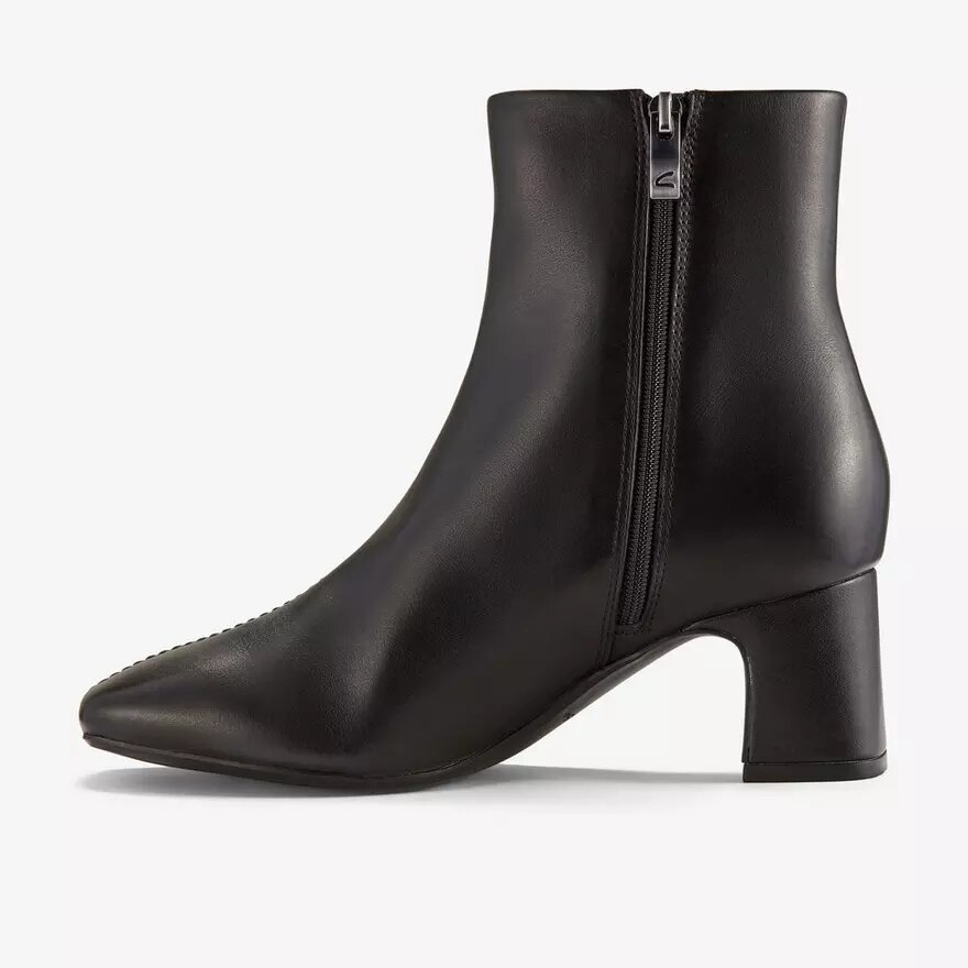 Fernie Zip Damen-Stiefeletten aus schwarzem Leder Fernie Zip Damen-Stiefeletten aus schwarzem Leder