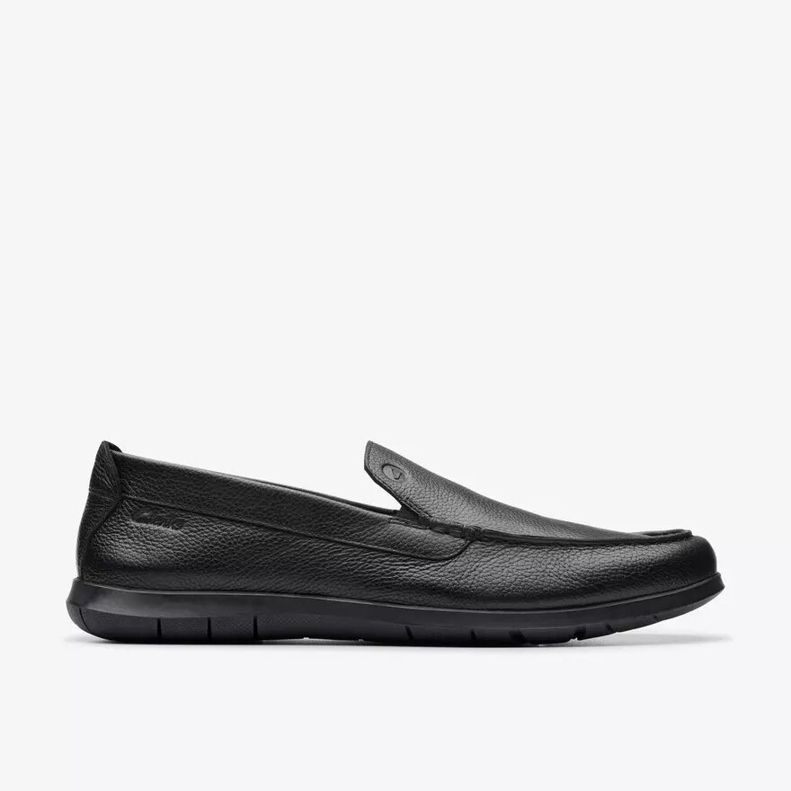 Flexway Step Herren-Loafer aus schwarzem Leder Flexway Step Herren-Loafer aus schwarzem Leder