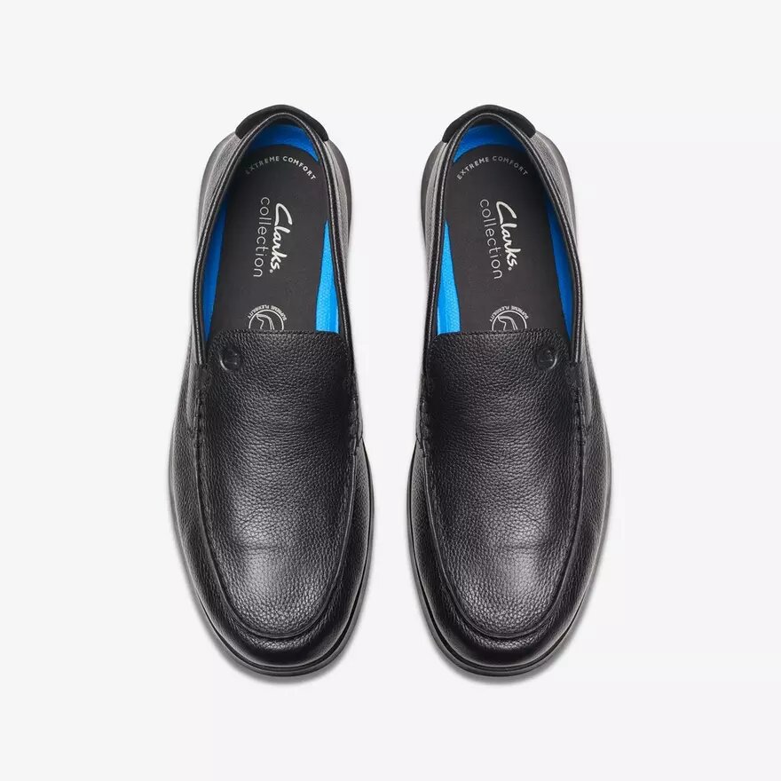 Flexway Step Herren-Loafer aus schwarzem Leder Flexway Step Herren-Loafer aus schwarzem Leder