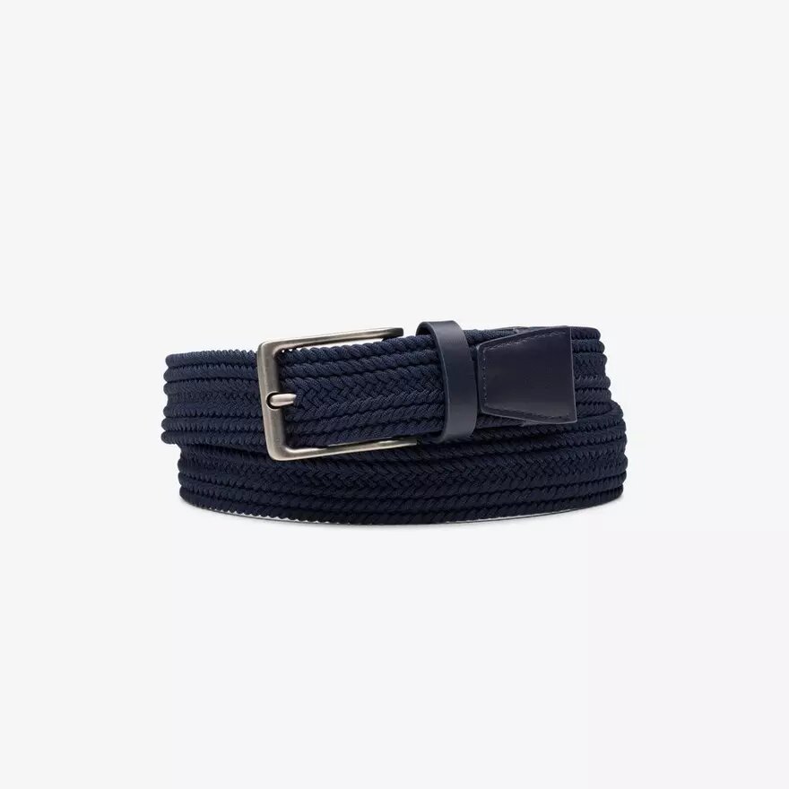 Geflochtener Stoffgürtel – Marineblaue Gürtel für Herren Geflochtener Stoffgürtel – Marineblaue Gürtel für Herren