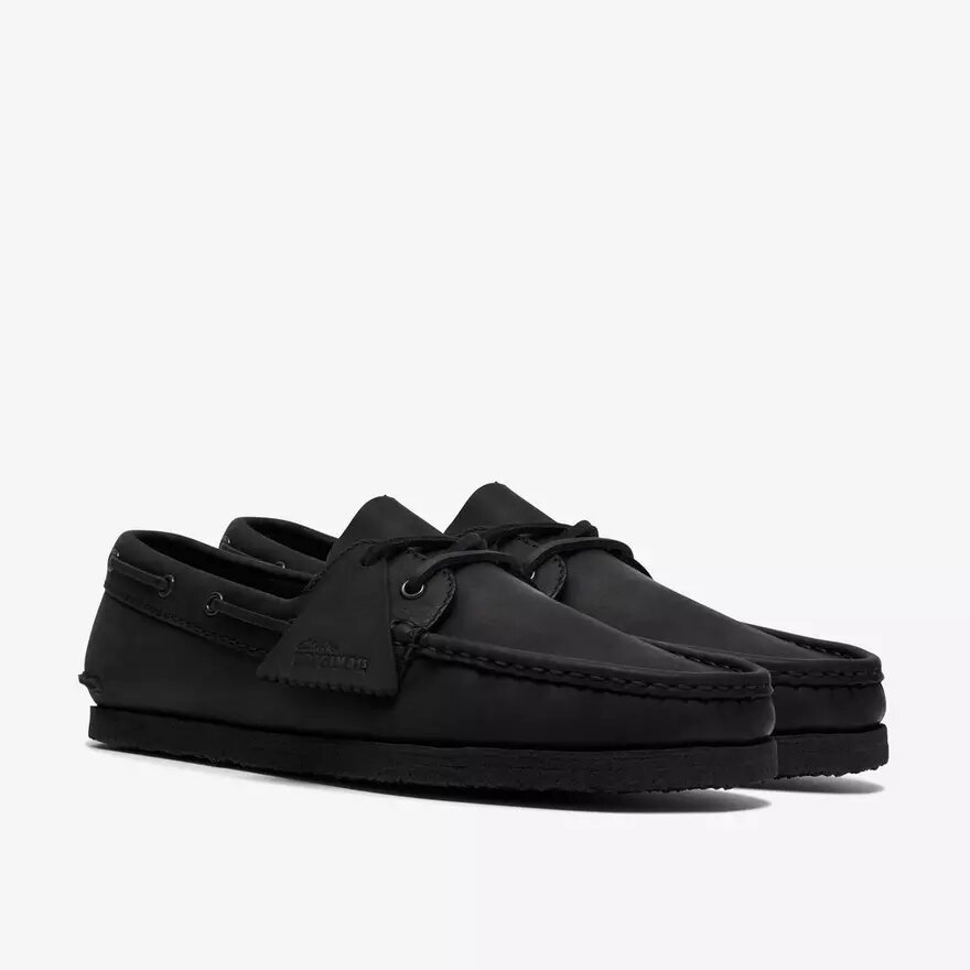 Godney Boat Bootsschuhe aus schwarzem Leder Godney Boat Bootsschuhe aus schwarzem Leder