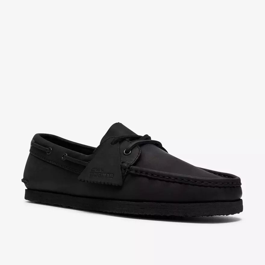 Godney Boat Bootsschuhe aus schwarzem Leder Godney Boat Bootsschuhe aus schwarzem Leder