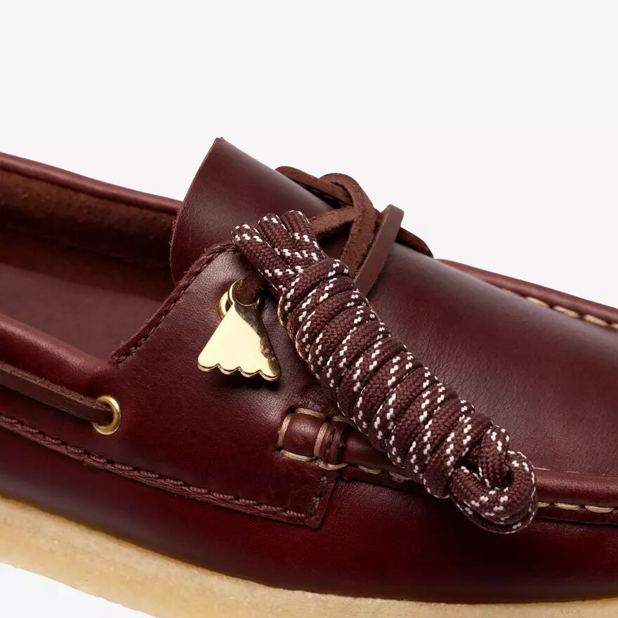 Godney Boat für Damen. Britische Bootsschuhe aus hellbraunem Leder Godney Boat für Damen. Britische Bootsschuhe aus hellbraunem Leder