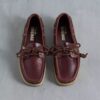 Godney Boat für Damen. Britische Bootsschuhe aus hellbraunem Leder Godney Boat für Damen. Britische Bootsschuhe aus hellbraunem Leder