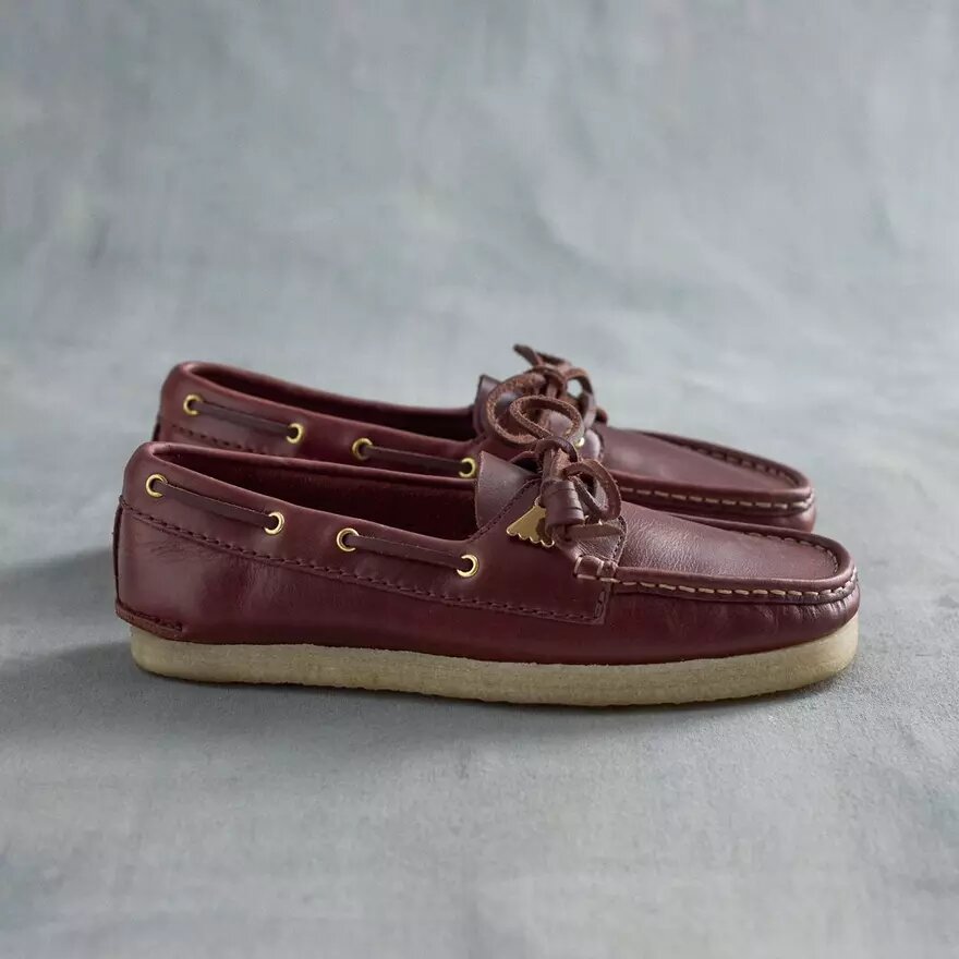 Godney Boat für Damen. Britische Bootsschuhe aus hellbraunem Leder Godney Boat für Damen. Britische Bootsschuhe aus hellbraunem Leder