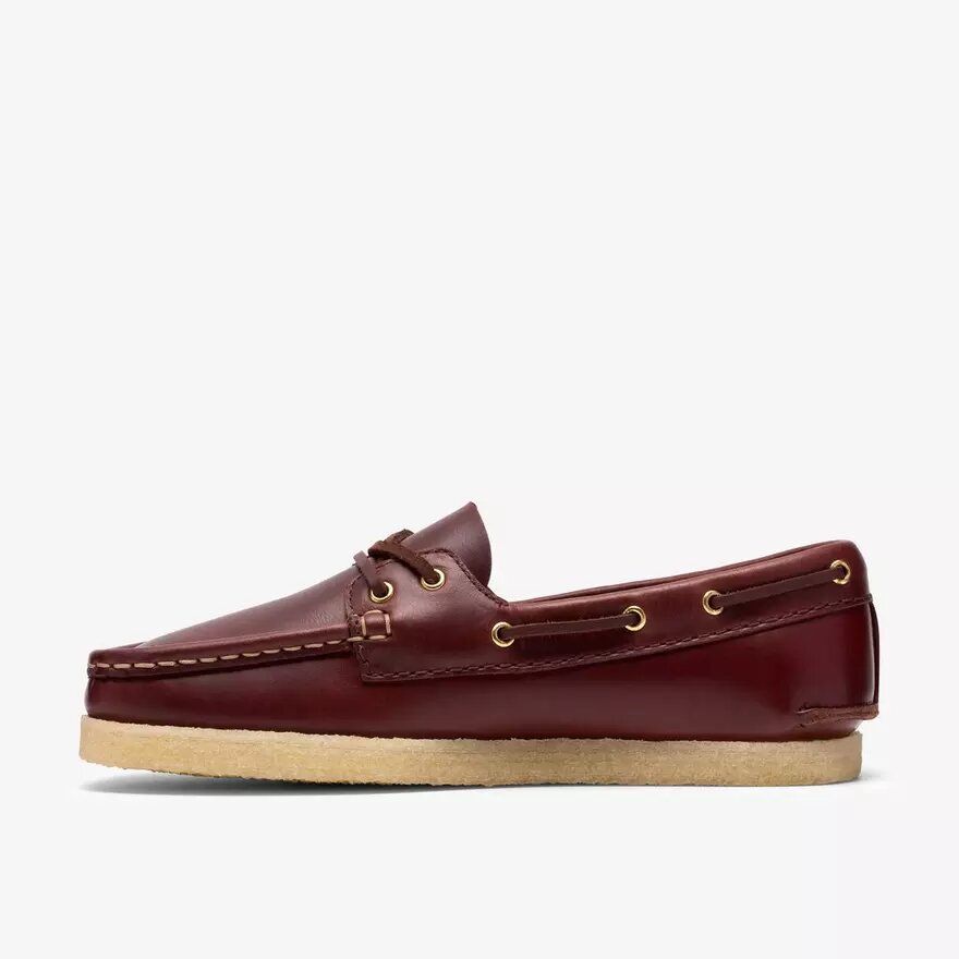 Godney Boat für Damen. Britische Bootsschuhe aus hellbraunem Leder Godney Boat für Damen. Britische Bootsschuhe aus hellbraunem Leder