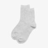 Graue Crew-Socken