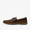 Herren-Bootsschuh „Flexway 2Eye“ aus braunem Nubukleder Herren-Bootsschuh „Flexway 2Eye“ aus braunem Nubukleder