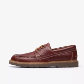 Herren-Bootsschuh „Weltridge Moc“ aus dunkelbraunem Leder