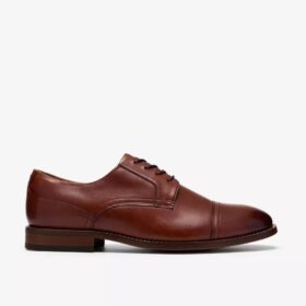 Herren-Brogues „Bowburn Cap“ aus hellbraunem Leder