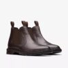 Herren-Chelsea Boots „Burchill up“ aus dunkelbraunem Leder Herren-Chelsea Boots „Burchill up“ aus dunkelbraunem Leder