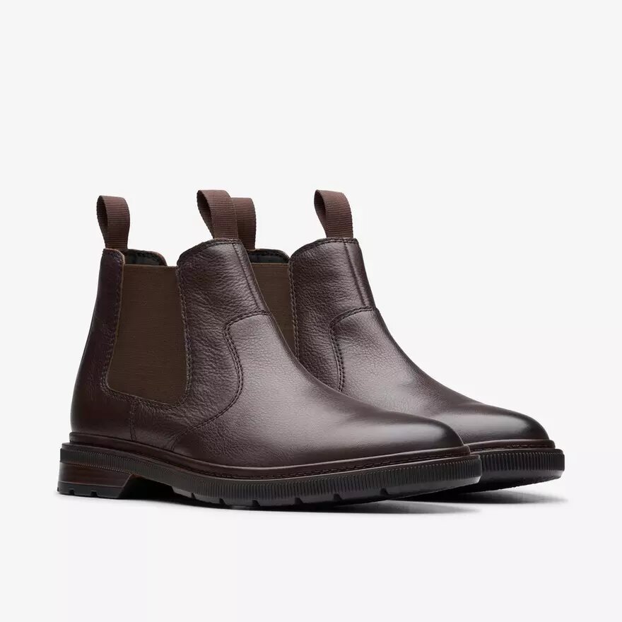 Herren-Chelsea Boots „Burchill up“ aus dunkelbraunem Leder Herren-Chelsea Boots „Burchill up“ aus dunkelbraunem Leder