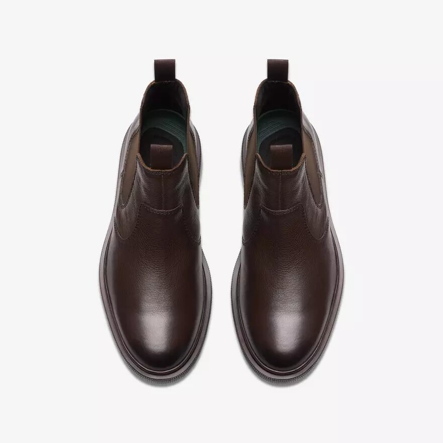 Herren-Chelsea Boots „Burchill up“ aus dunkelbraunem Leder Herren-Chelsea Boots „Burchill up“ aus dunkelbraunem Leder