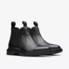 Herren-Chelsea Boots „Burchill Up“ aus schwarzem Leder Herren-Chelsea Boots „Burchill Up“ aus schwarzem Leder