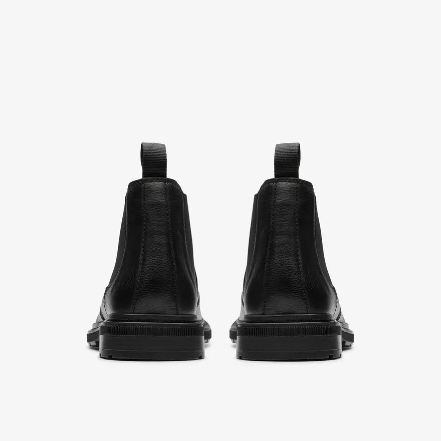 Herren-Chelsea Boots „Burchill Up“ aus schwarzem Leder Herren-Chelsea Boots „Burchill Up“ aus schwarzem Leder
